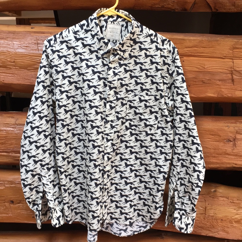 Billy Reid Black Foxes Shirt